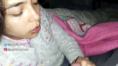 AKU MENELANG SEMUA AKUMULASI SUSU SUAMI SAYA - MENUNJUKKAN LIDAH DENGAN mani